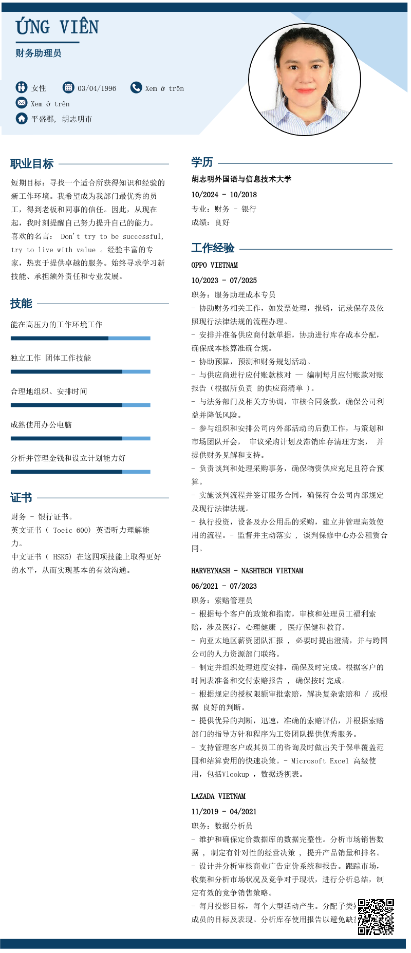 CV ứng viên