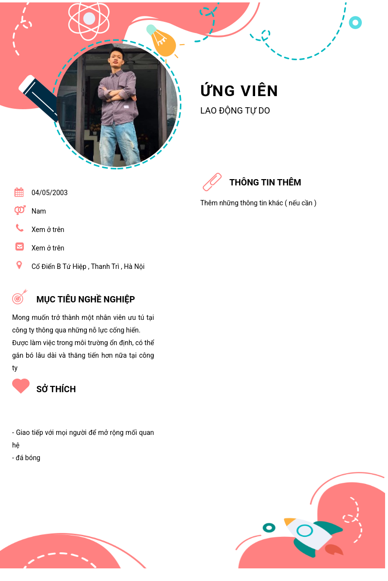 CV ứng viên