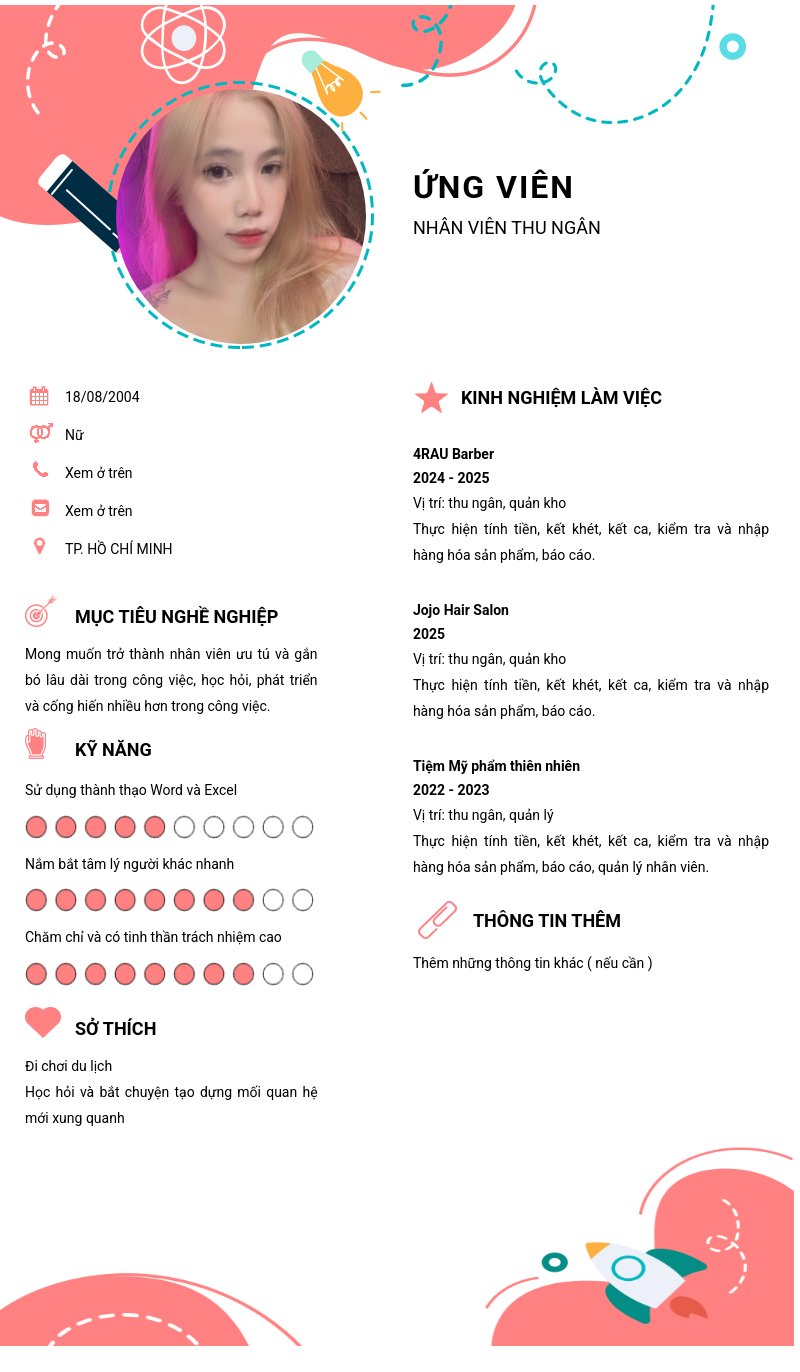 CV ứng viên