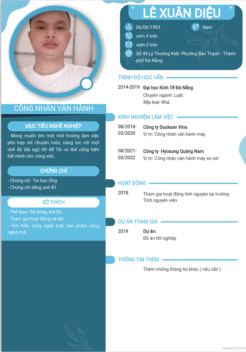 CV ứng viên