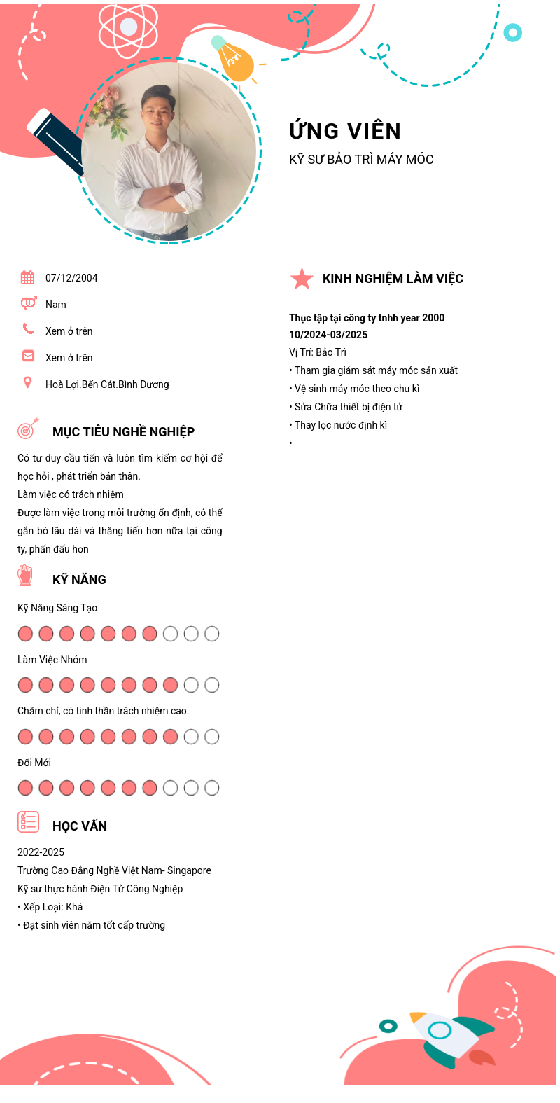 CV ứng viên