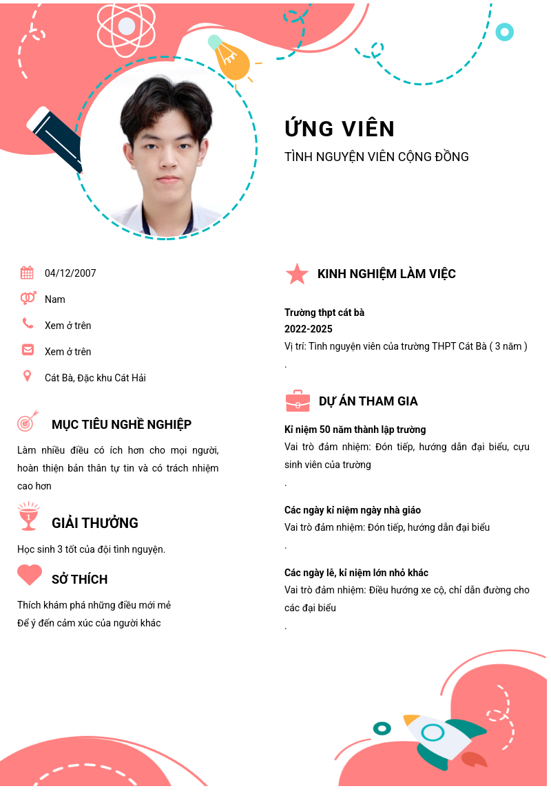 CV ứng viên
