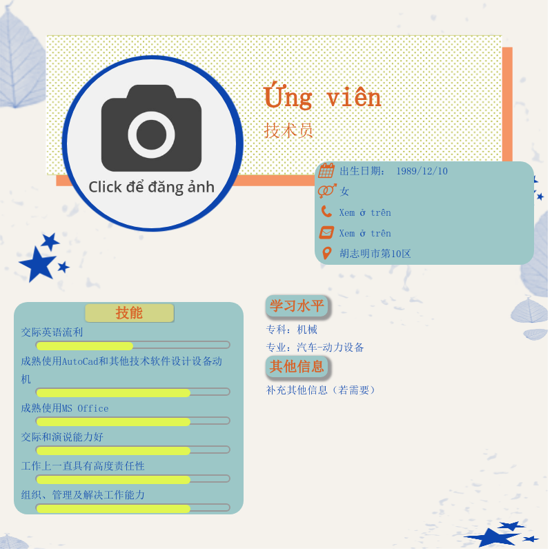 CV ứng viên