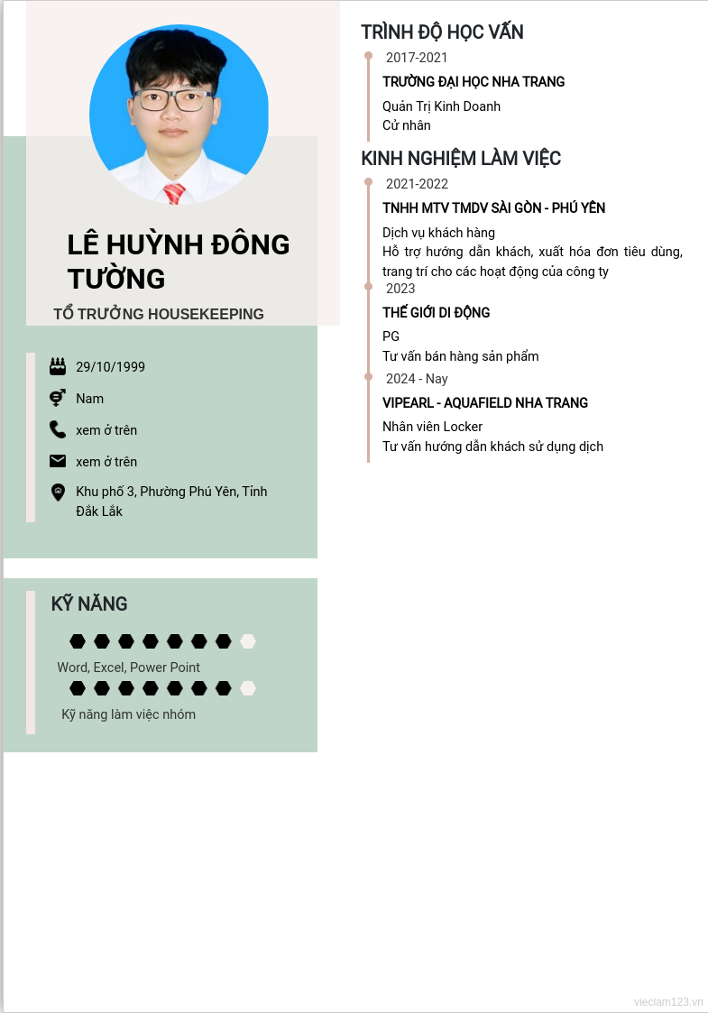 CV ứng viên