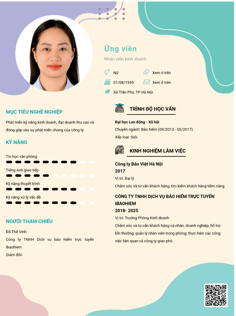 CV ứng viên