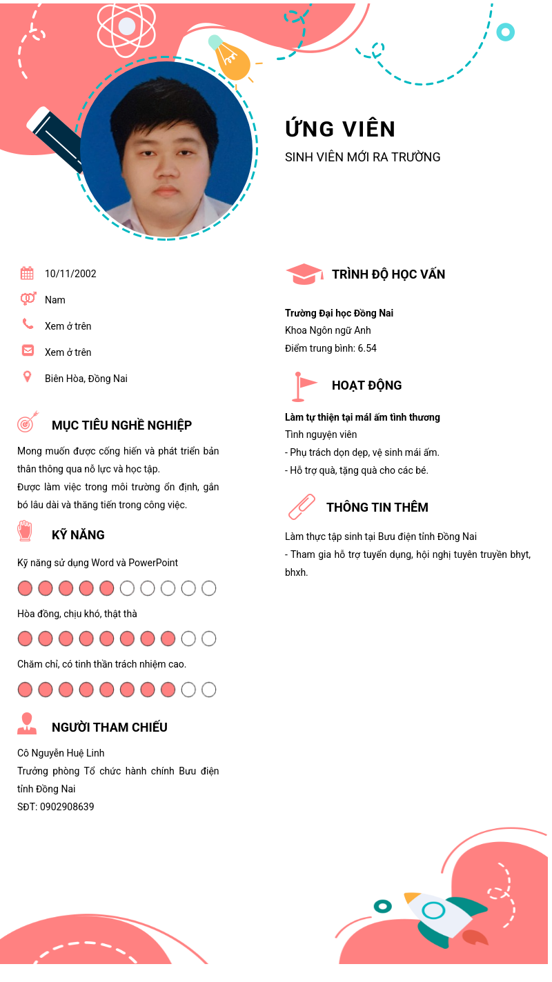 CV ứng viên