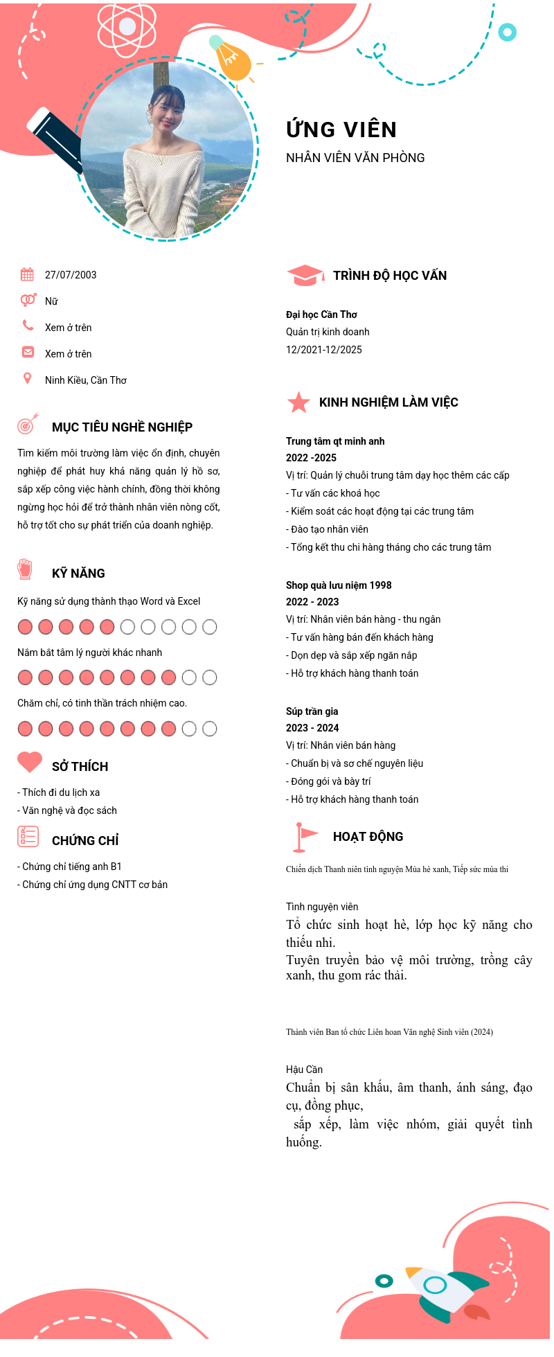 CV ứng viên