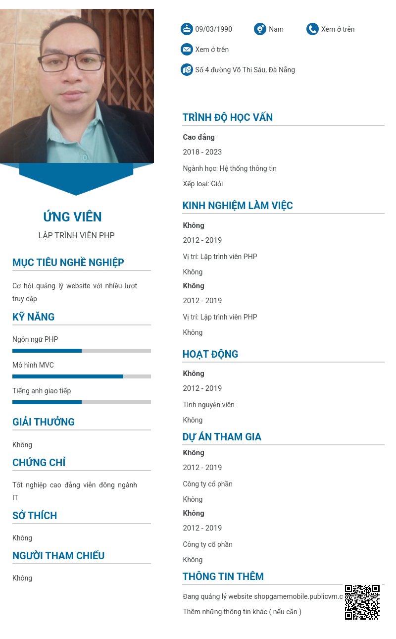 CV ứng viên