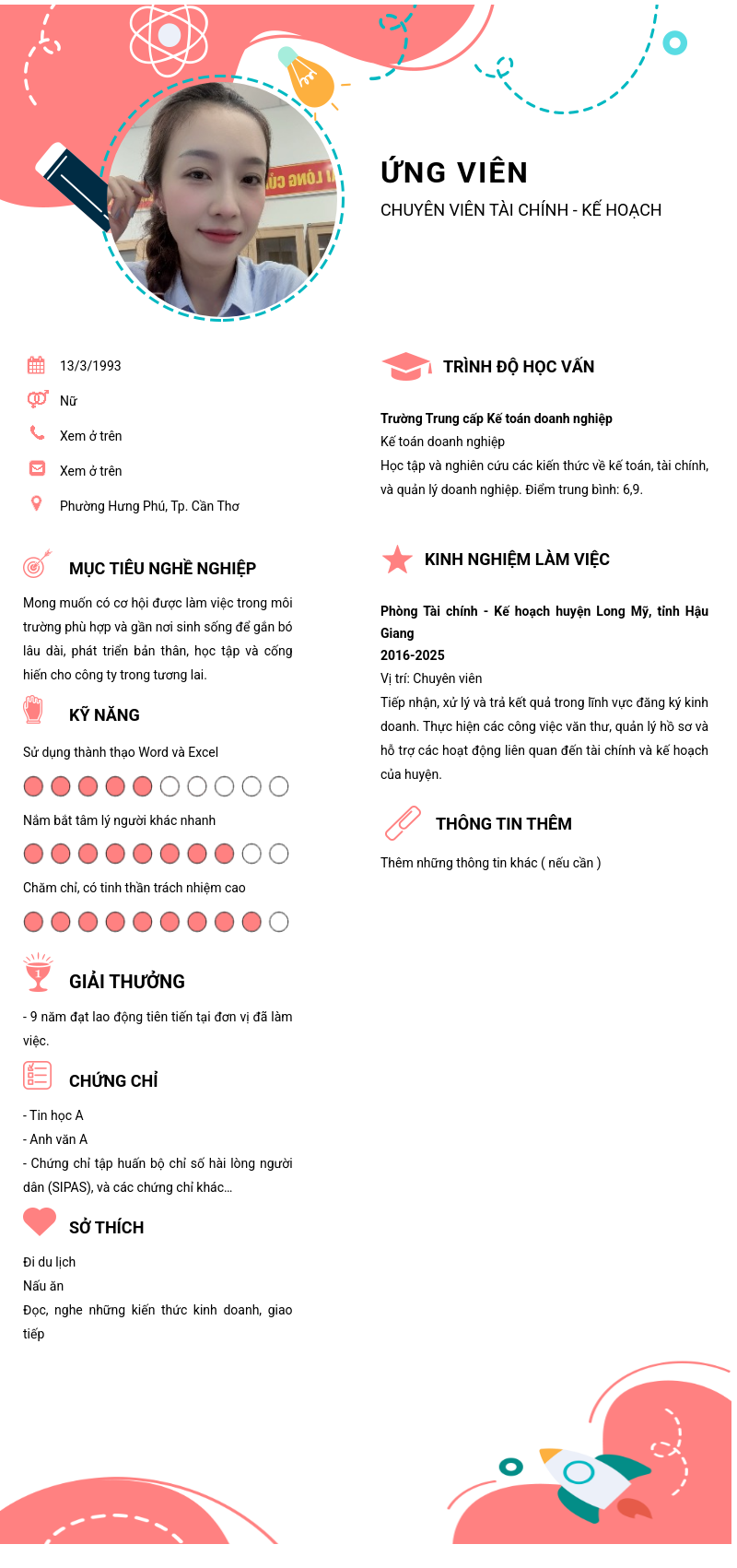 CV ứng viên