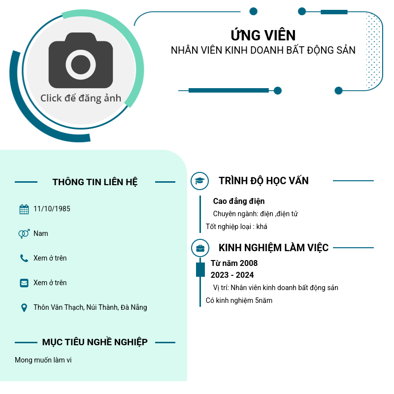 CV ứng viên