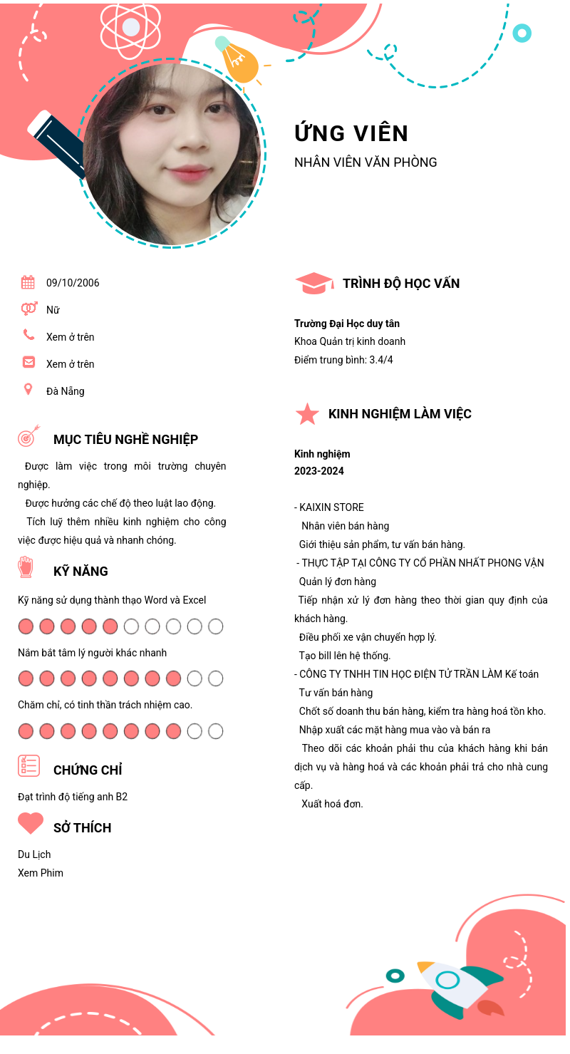 CV ứng viên