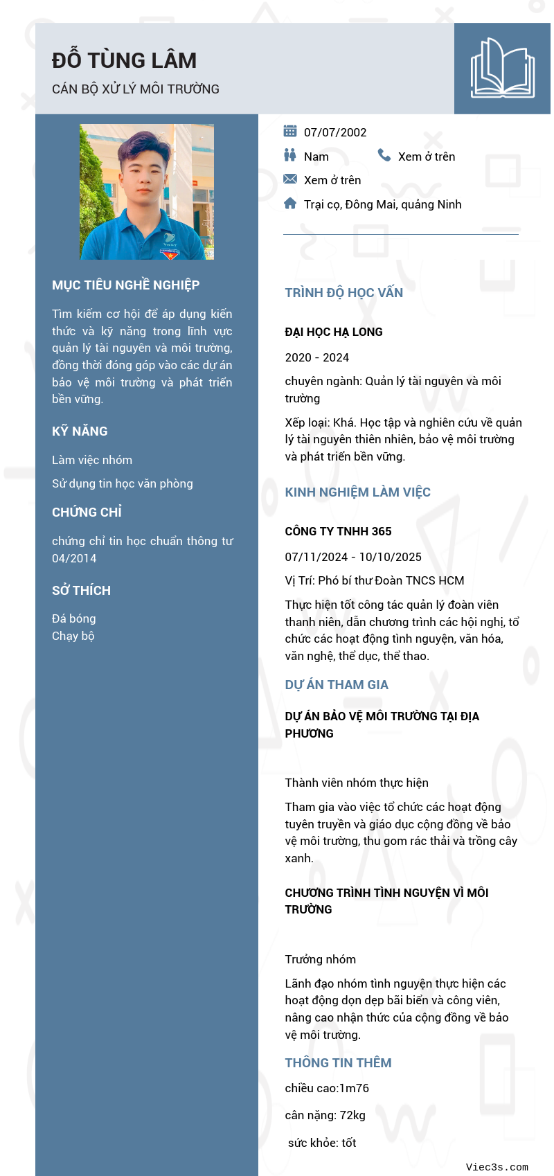 CV ứng viên