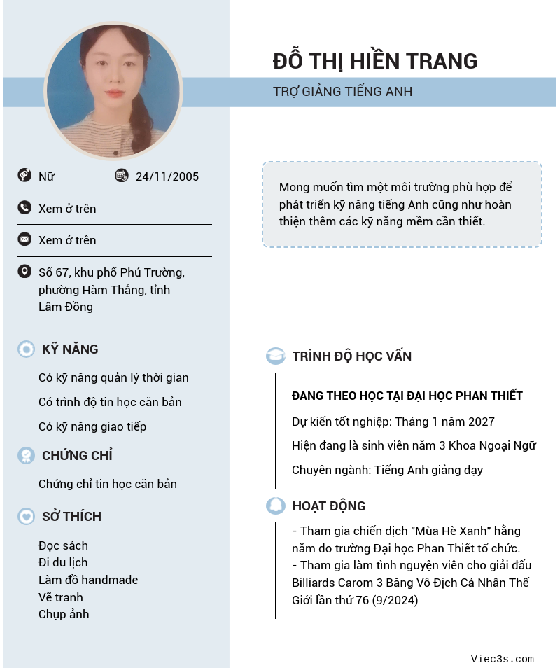 CV ứng viên