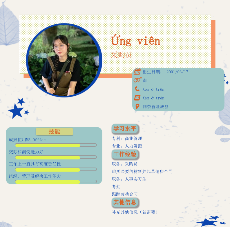 CV ứng viên