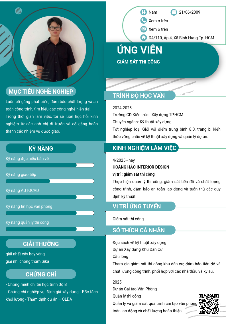 CV ứng viên