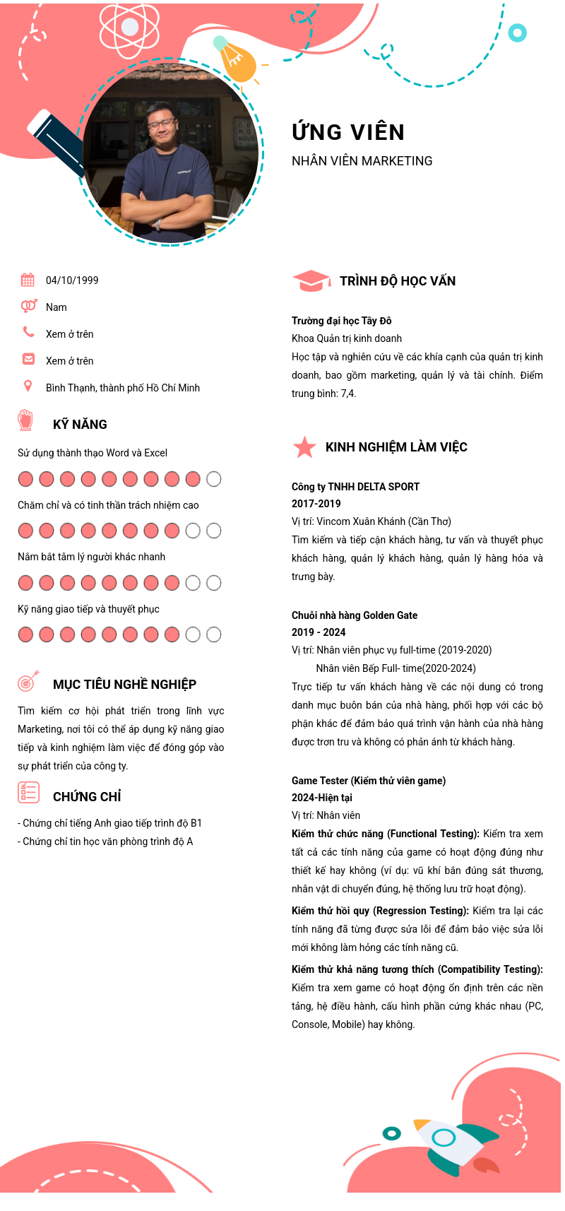 CV ứng viên