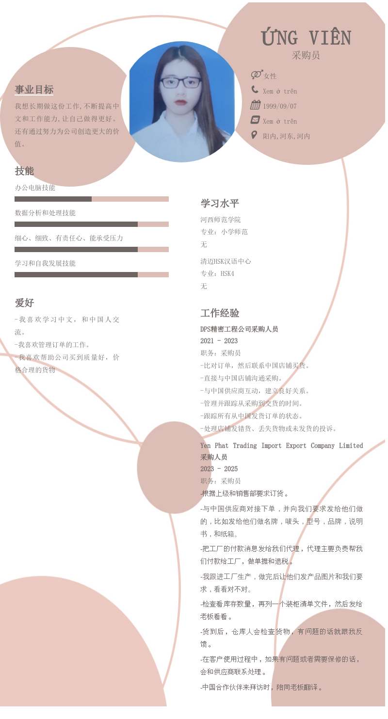 CV ứng viên