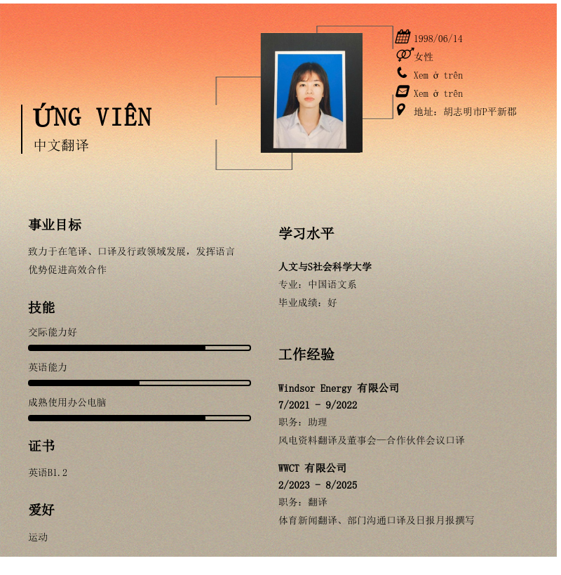 CV ứng viên
