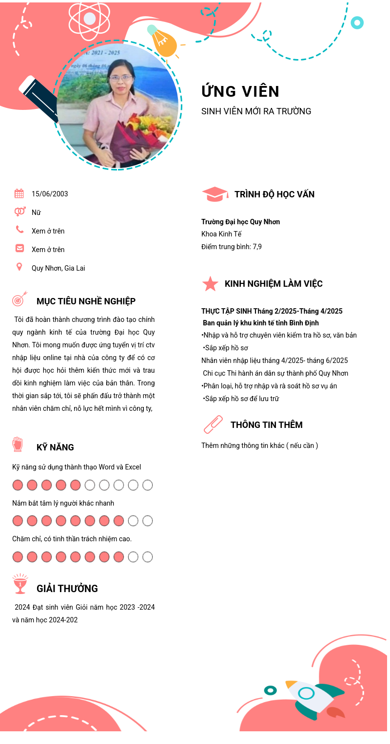 CV ứng viên