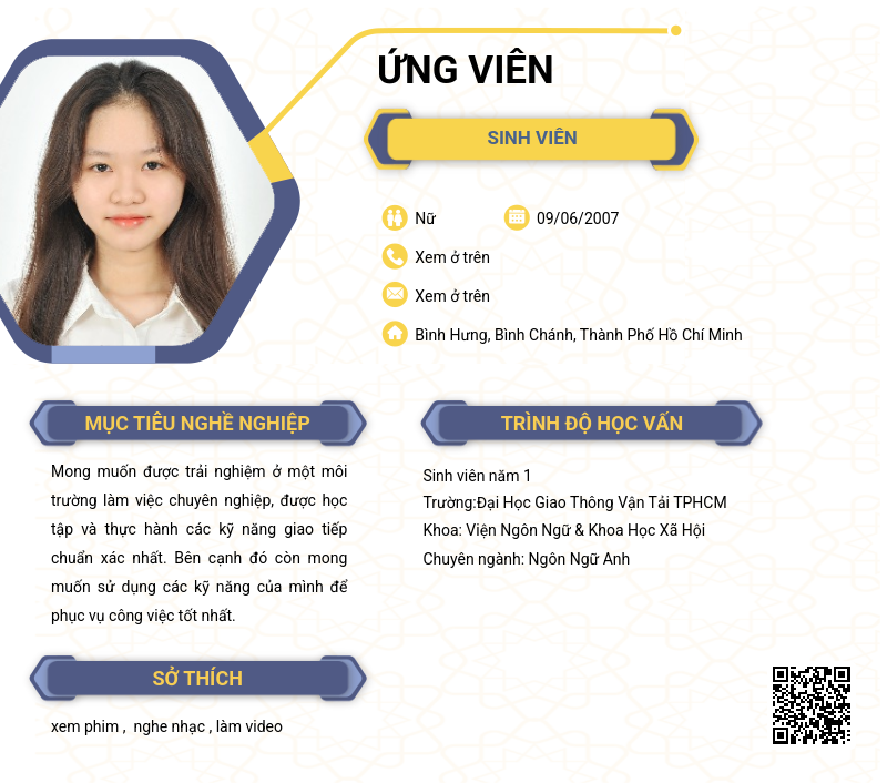 CV ứng viên
