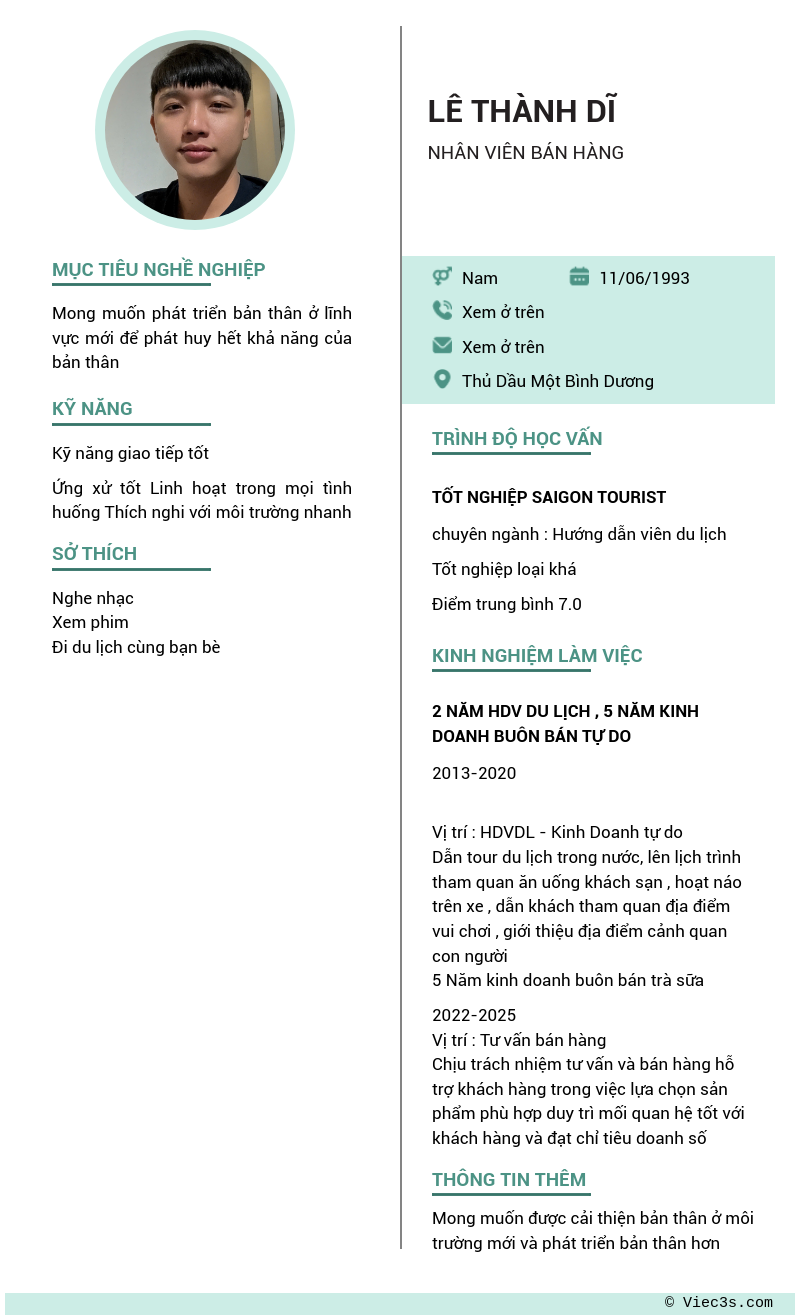 CV ứng viên