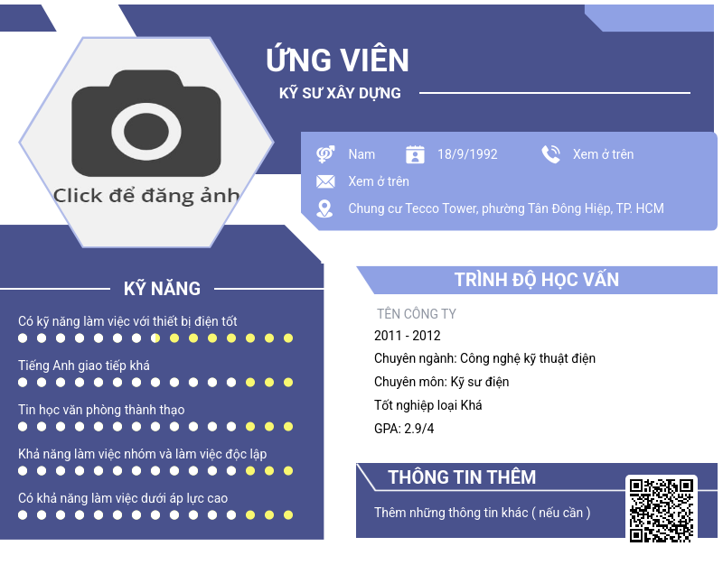 CV ứng viên