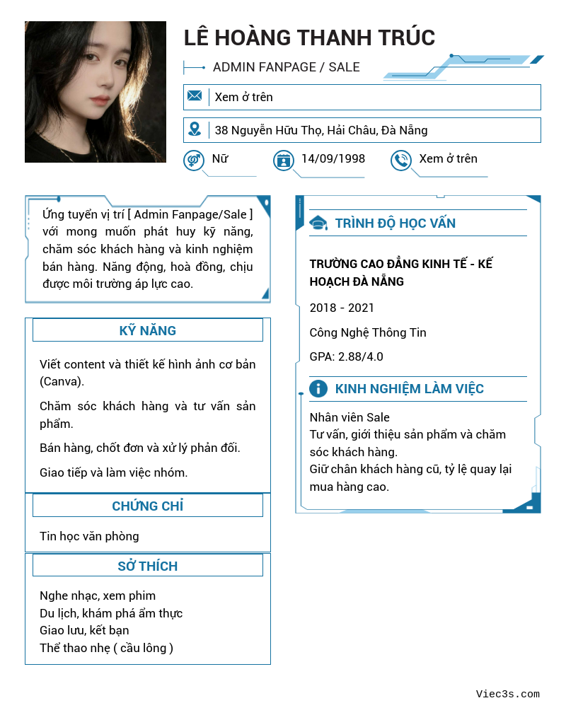 CV ứng viên