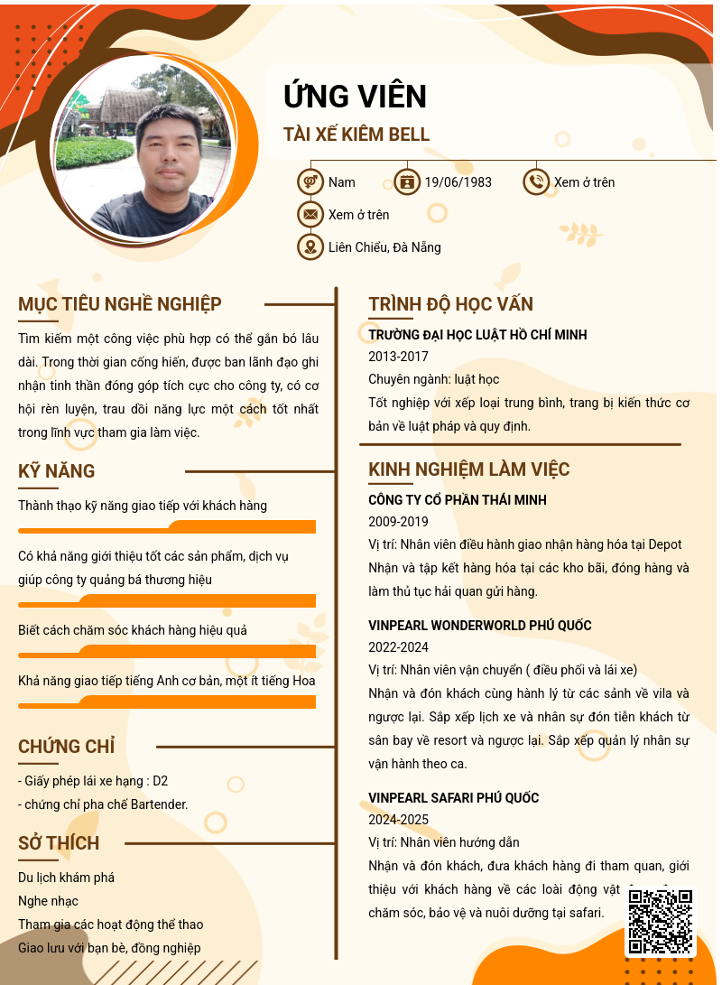 CV ứng viên