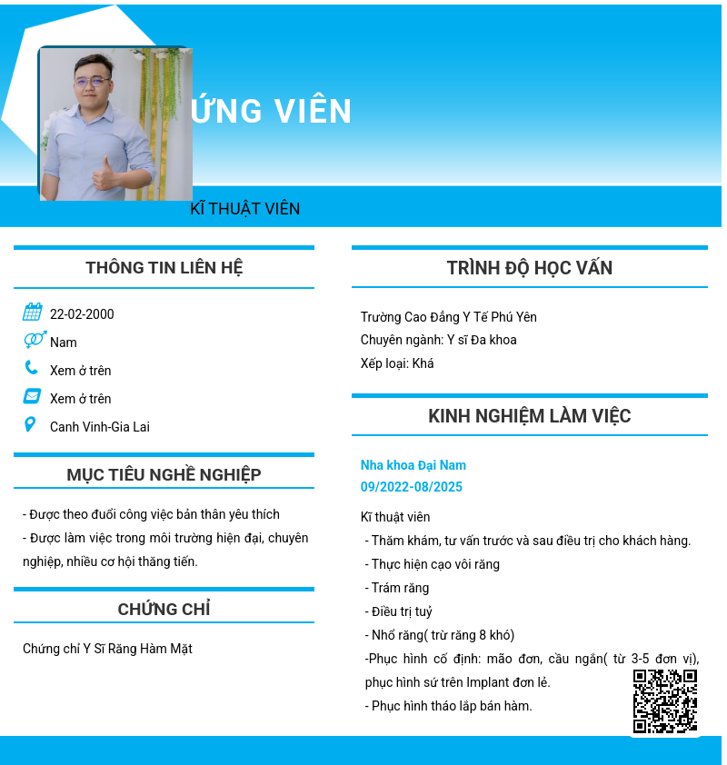 CV ứng viên