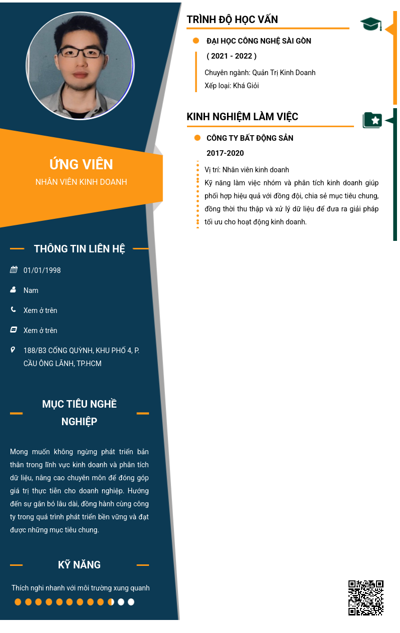 CV ứng viên