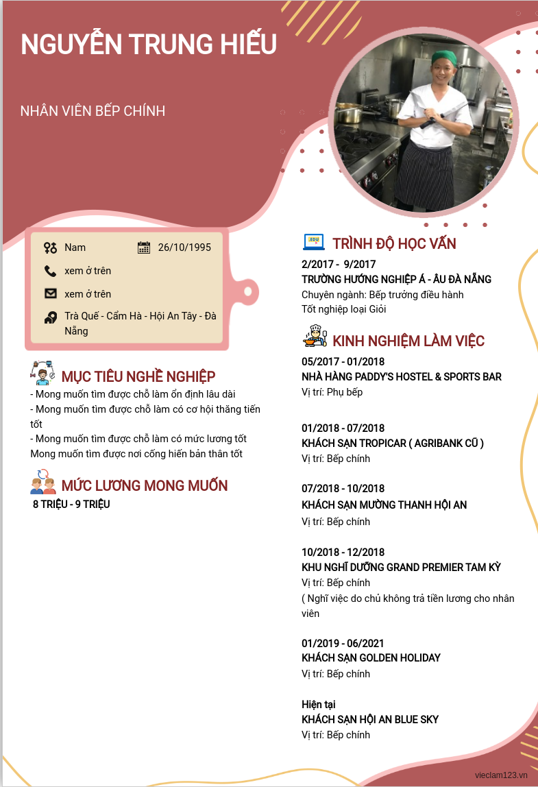 CV ứng viên