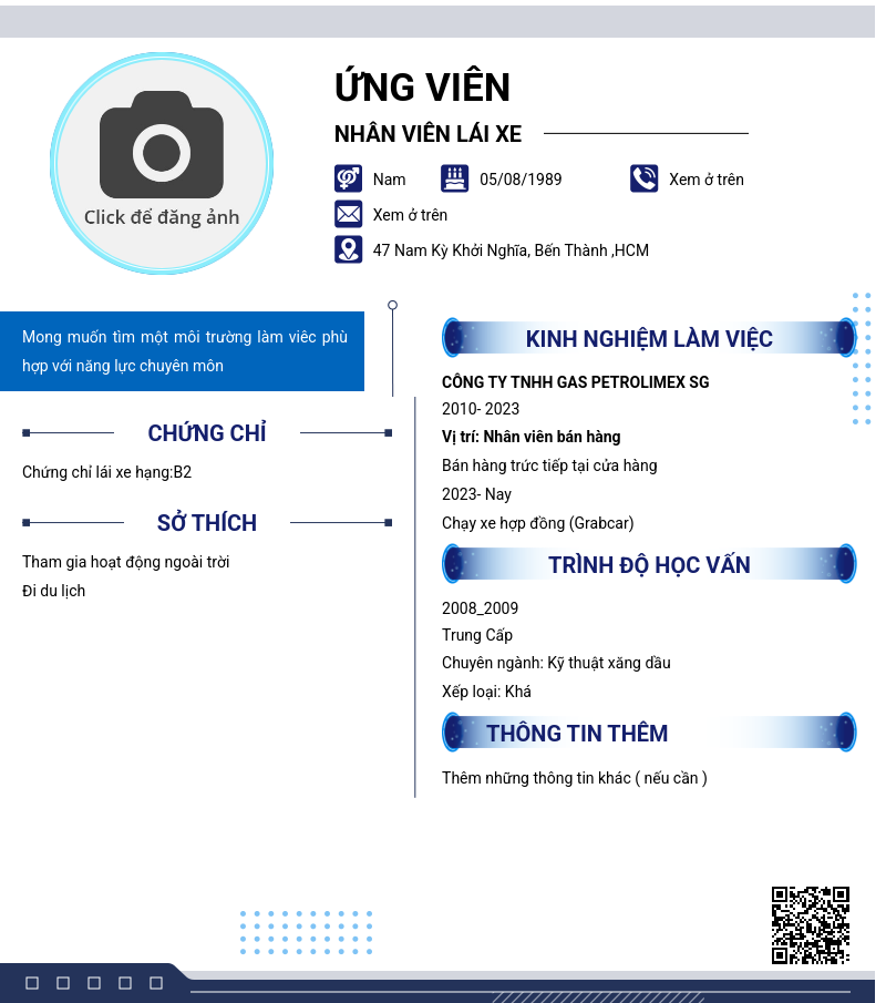 CV ứng viên