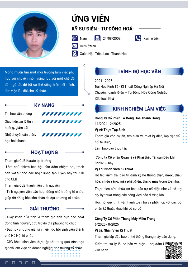 CV ứng viên