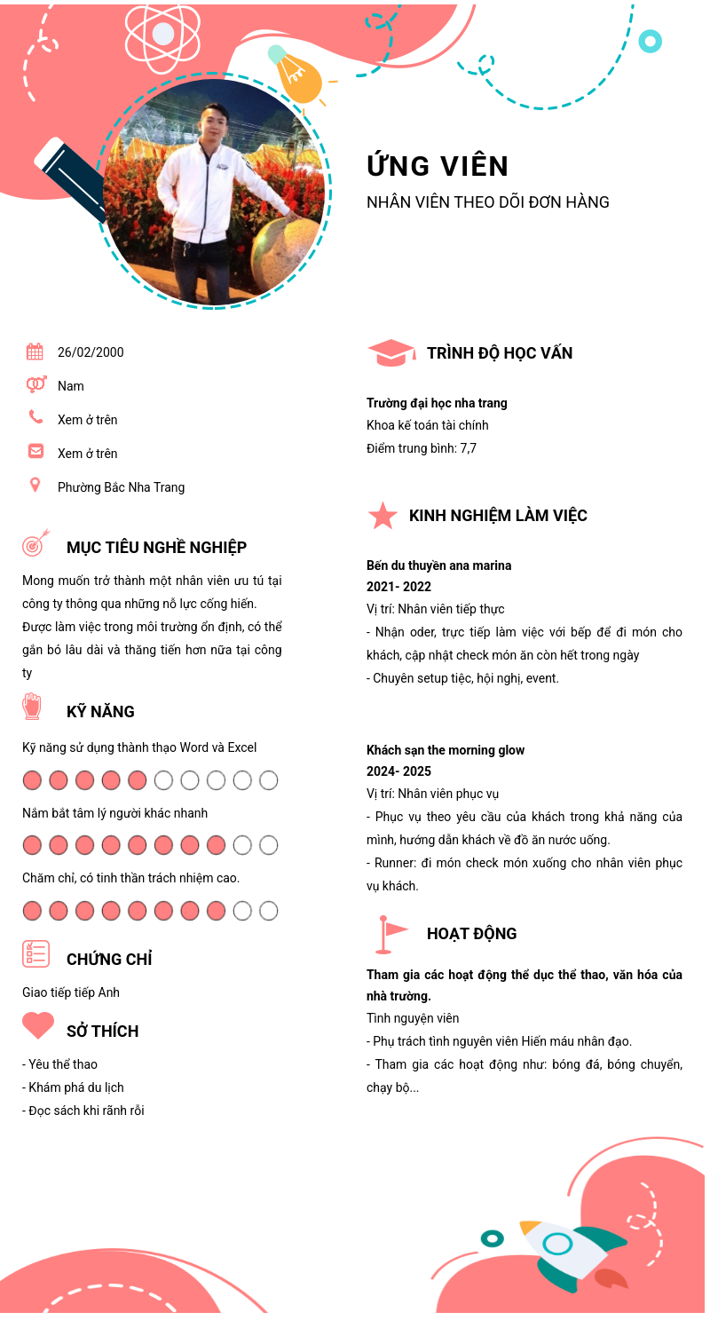 CV ứng viên