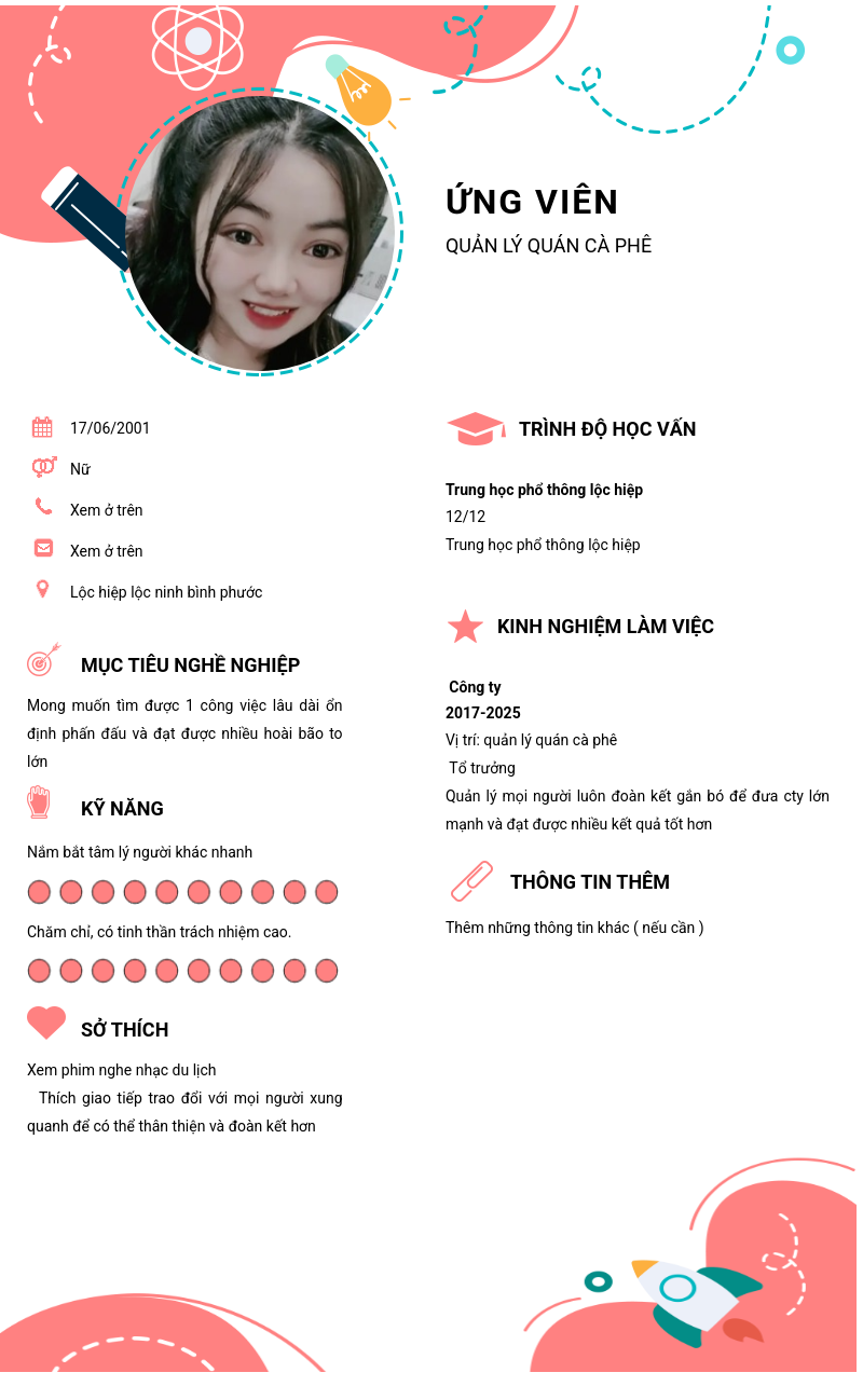 CV ứng viên