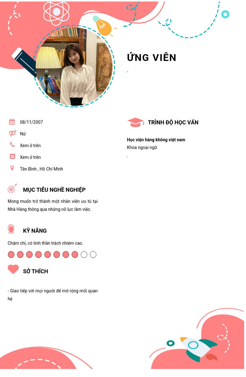 CV ứng viên