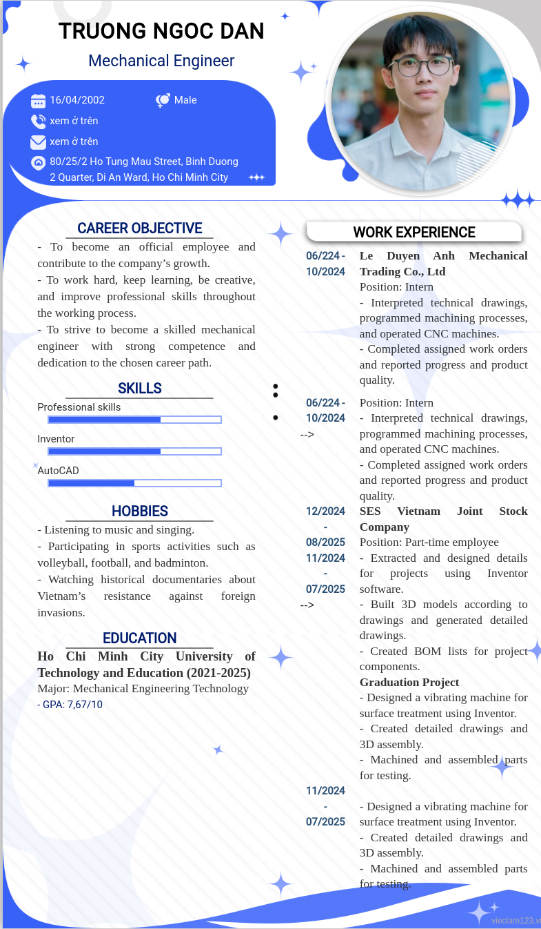 CV ứng viên