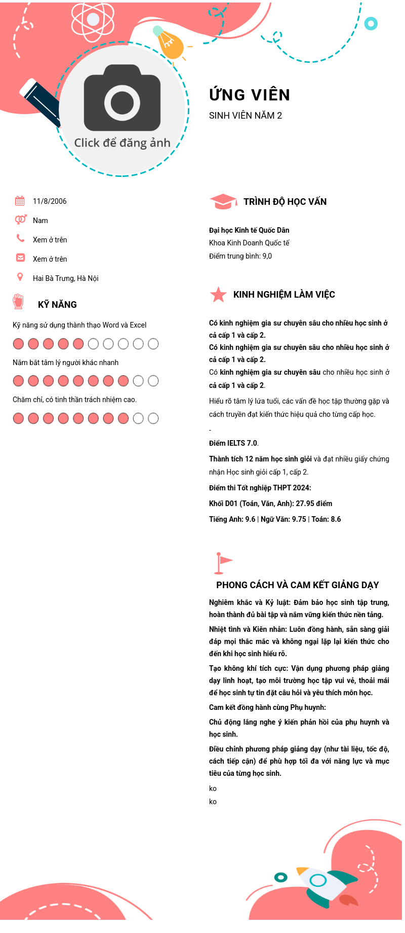 CV ứng viên