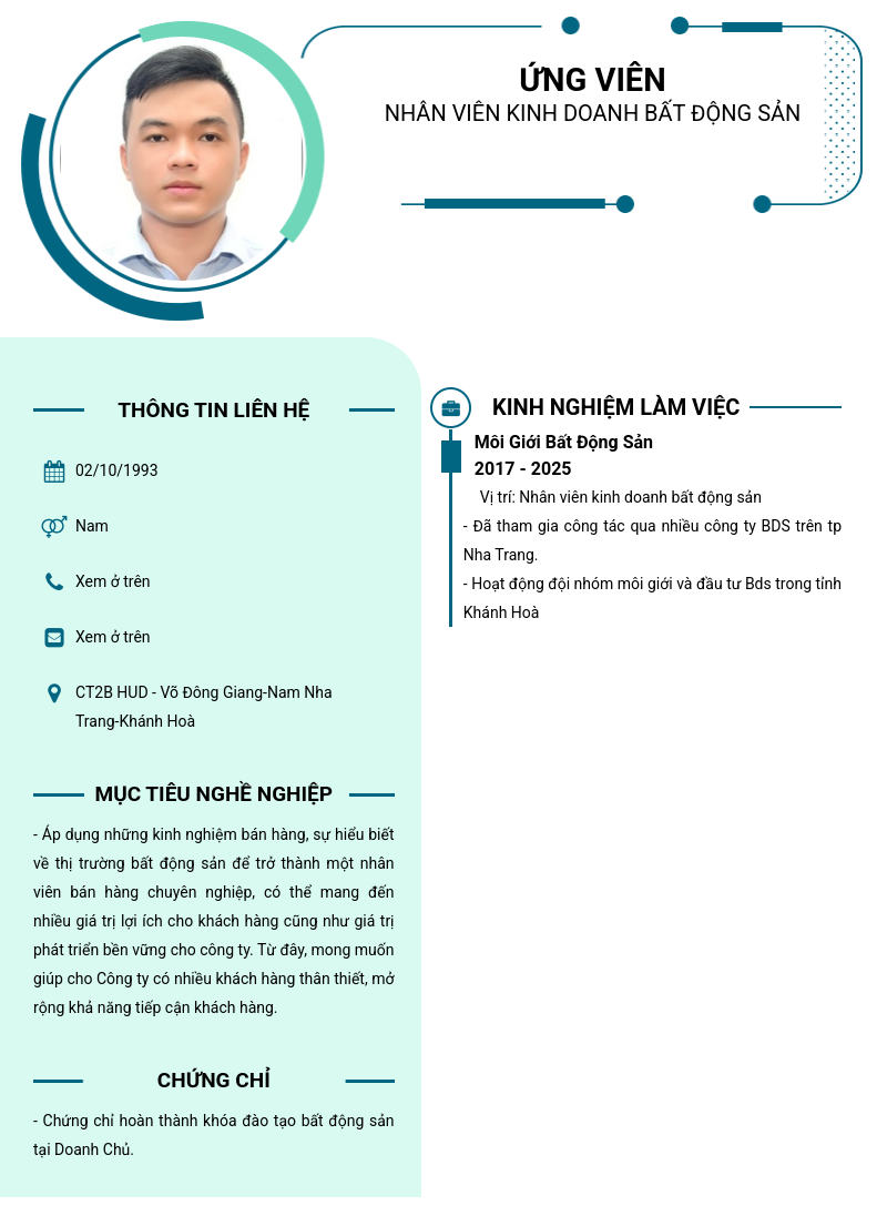 CV ứng viên