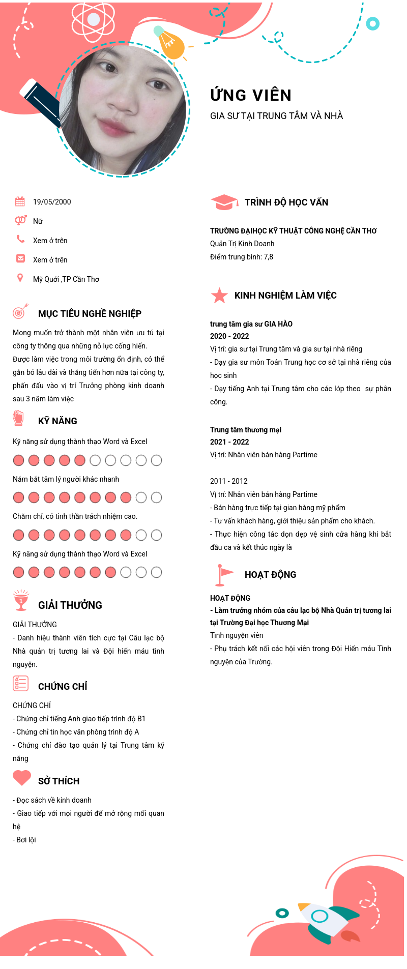 CV ứng viên