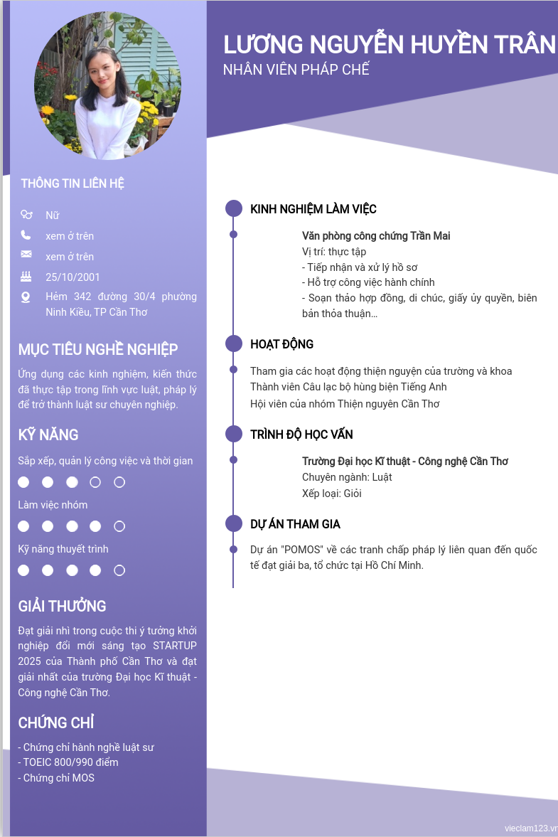 CV ứng viên