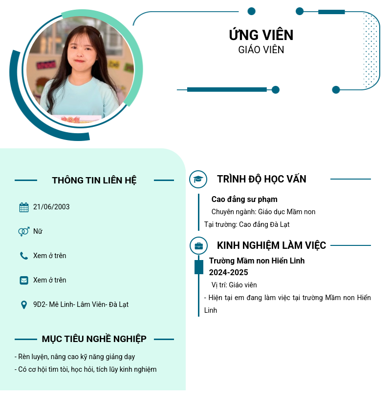 CV ứng viên