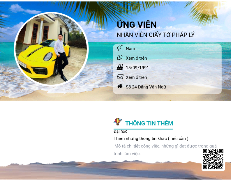 CV ứng viên