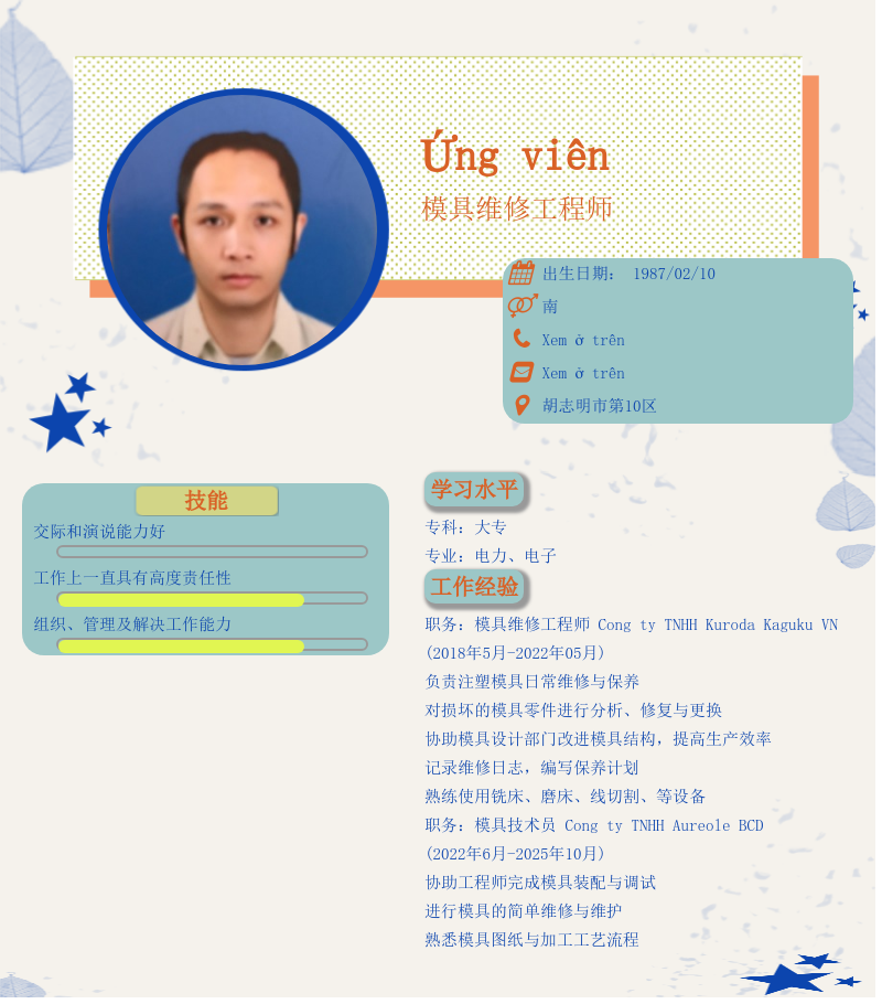 CV ứng viên