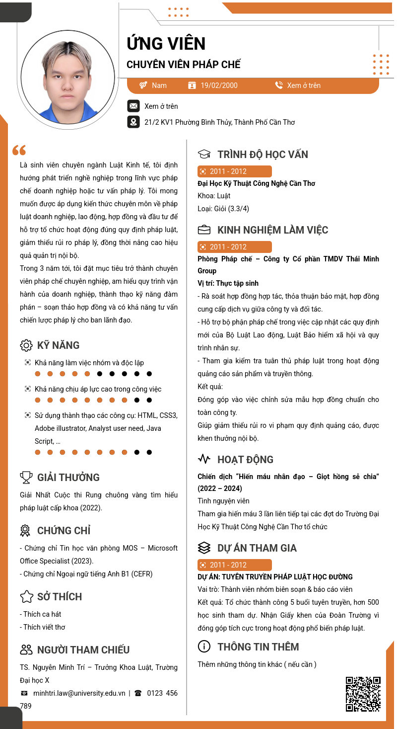 CV ứng viên