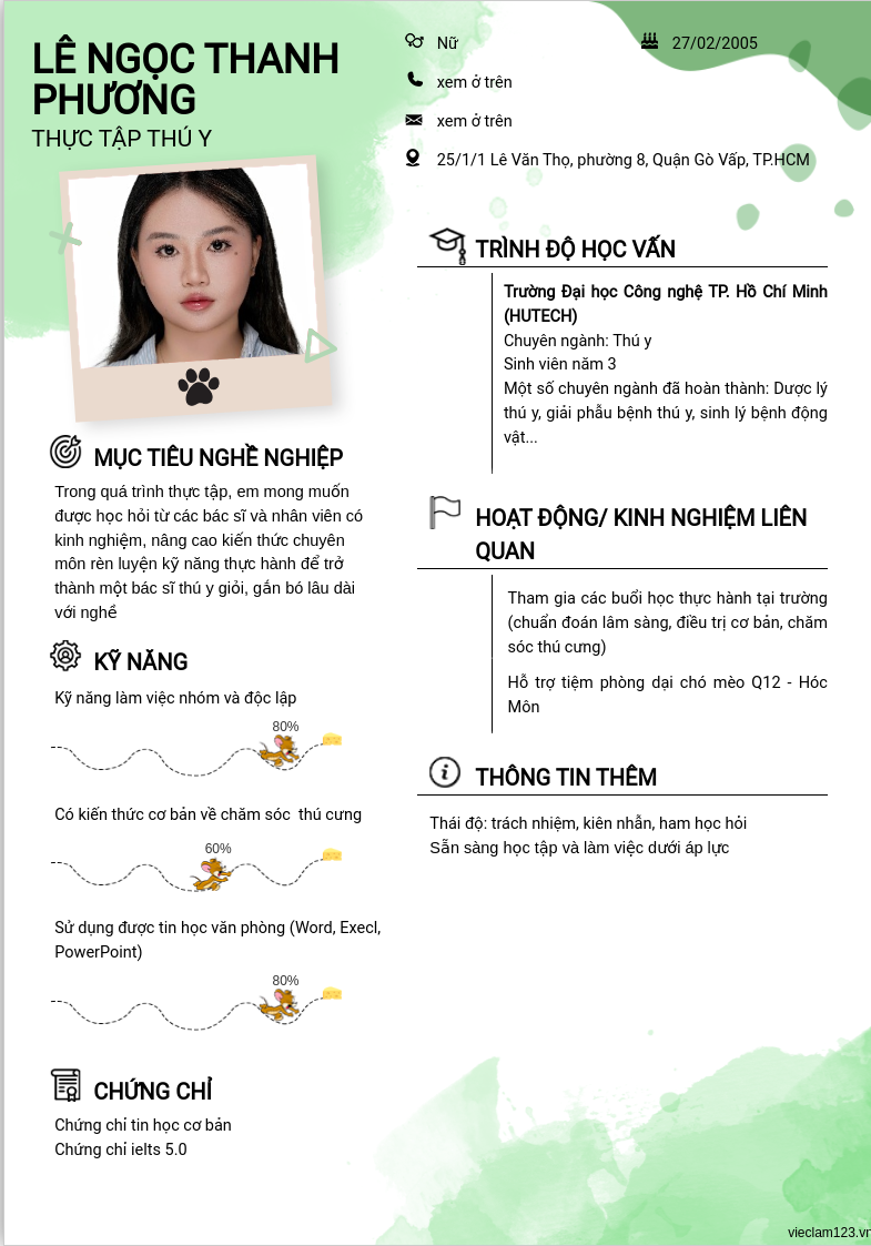 CV ứng viên