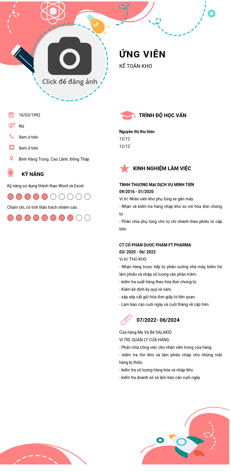 CV ứng viên