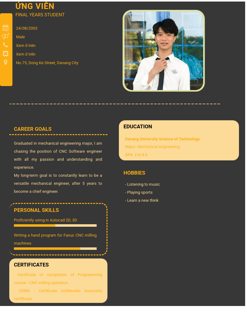 CV ứng viên