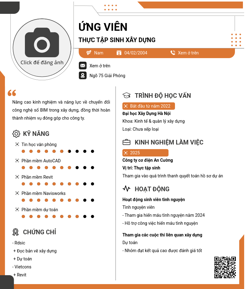 CV ứng viên