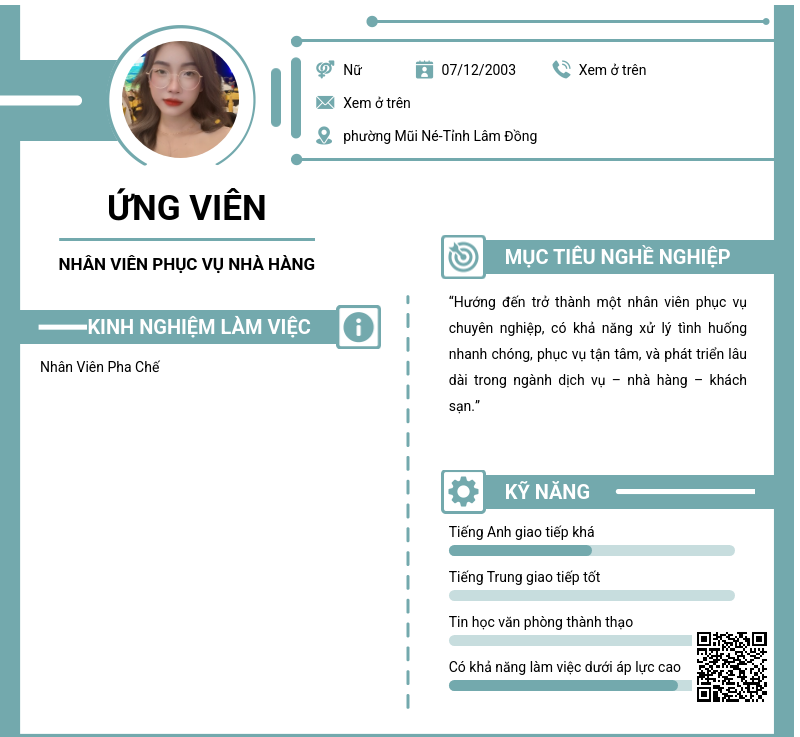CV ứng viên